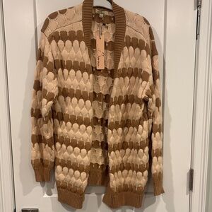 NEW Les Serein Women’s Long Sleeve Open Cardigan Large